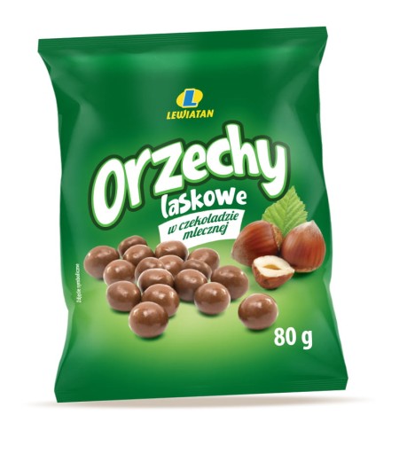 LEVIATSKÉ LÍSKOVÉ ORIEŠKY V MLIEČNEJ ČOKOLÁDE 80G