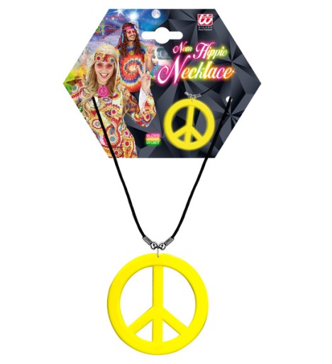 NÁHRDELNÍK S PRÍVESKOM PACIFIC, YELLOW HIPPY, 70. roky 20. storočia