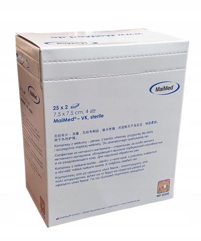 NETKANÉ KOMPRESY STERILNÉ MERAČE 7,5cmx7,5cm