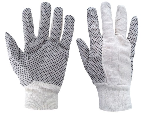Pracovné rukavice bodkované denim, veľkosť 10,5