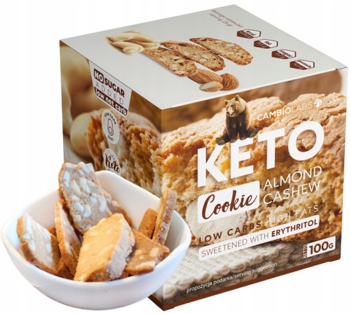 Ketogénna diéta COOKIES bez cukru Erytritol