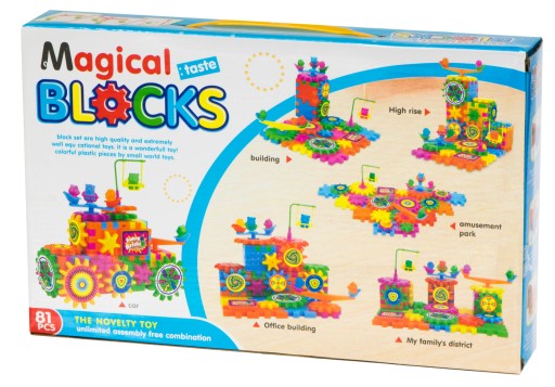 MAGICKÉ BLOKY Stavebné tehly 81 ks