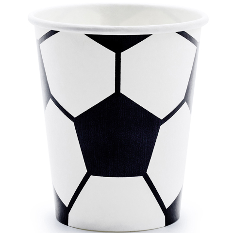 FUTBAL Poháre papierové 6ks/220ml