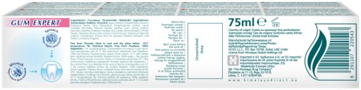 Himalaya Herbal bieliaca zubná pasta pre citlivé krvácajúce ďasná bez fluoridu