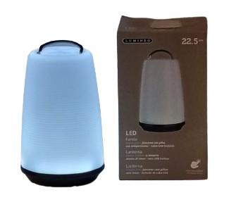 LED terasové záhradné svietidlo napájané batériami/USB nabíjanie + BATÉRIA