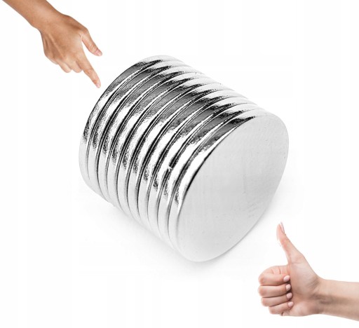Neodymový magnet 10x1 mm 10ks okrúhlych silných silných neodymových magnetov