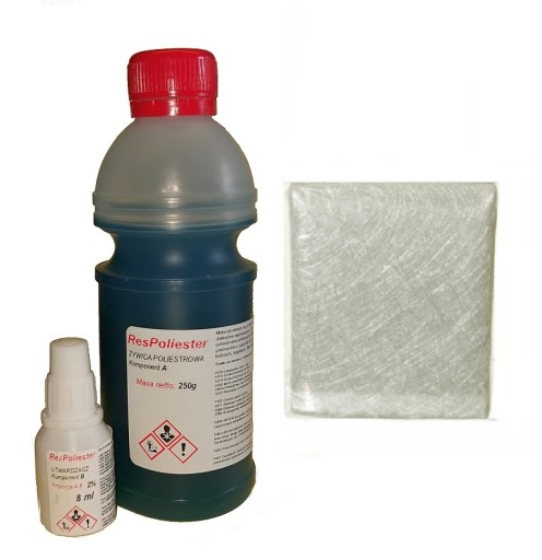 POLYESTEROVÁ ŽIVICA + TVRDIDLO + MAT SET 250g