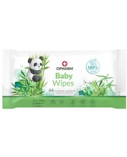 Opharm Baby Wipes vlhčené obrúsky 64 kusov