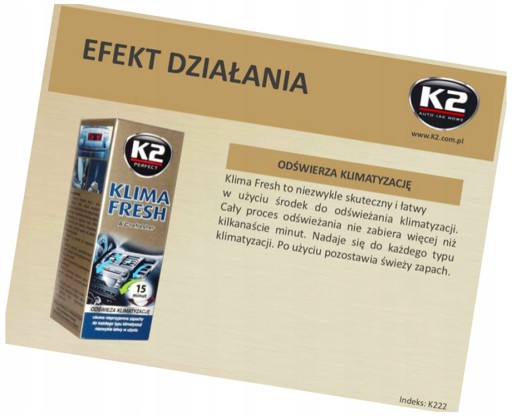 K2 KLIMA FRESH FUNGAL REMOVER PRE KLIMATIZÁCIU