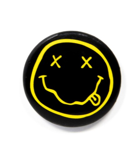 Špendlík na oblečenie Nirvana Smiley Značkové špendlíky 2,5 cm do vejára