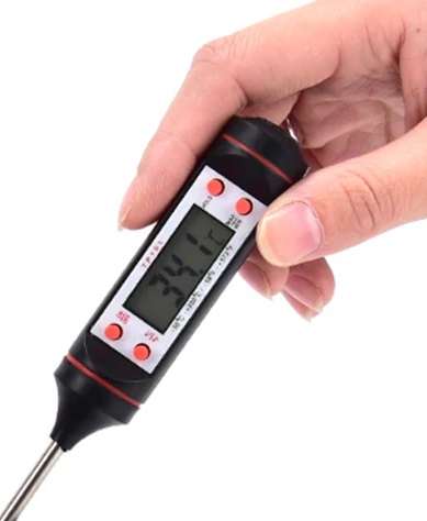 ELEKTRONICKÝ KUCHYŇSKÝ TEPLOMER LCD DISPLEJ MÄSOVÁ SONDA GRIL NA VÍNO
