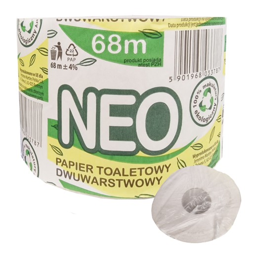TOALETNÝ PAPIER NEVORNÝ NEO 68m ROLKA 2 VÁL