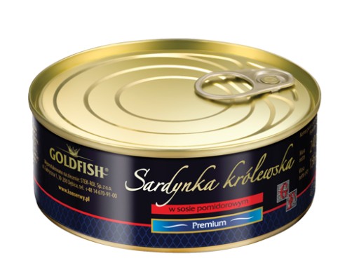Zlatá rybka King Sardine v paradajkovej omáčke 240 g