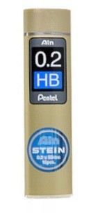 Tuhy na ceruzky Ain Stein 0,2 mm - Pentel - HB