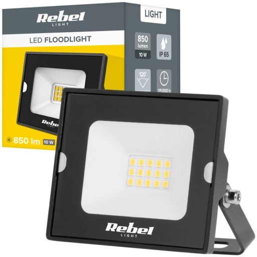 Halogénová LED reflektorová lampa reflektor 10W 4000K pevné IP65 Rebel