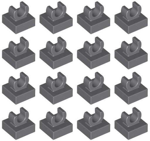 LEGO 15712 DRŽADLO NA DLAŽDIČKU 1x1 tmavosivá (3g) 16ks