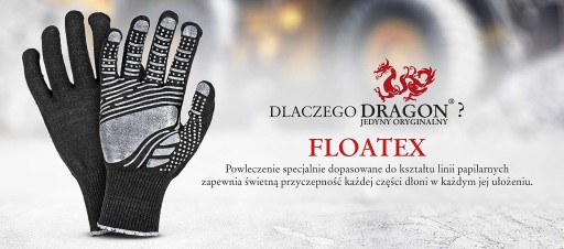 Ochranné rukavice s povrchovou úpravou FLOATEX DRAGON veľkosť 9