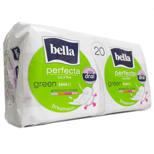 BELLA PERFECTA ULTRA ZELENÉ HYDRAULICKÉ VLOŽKY 20 KS