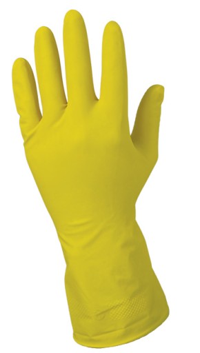 ŽLTÉ LATEXOVÉ RUKAVICE Žlté rukavice pre domácnosť, veľkosť 10/XL