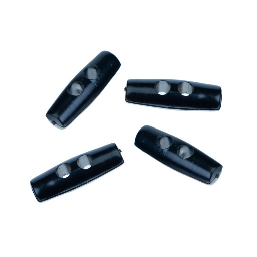 4 ks. kolíky na gombíky 30mm čierny plast