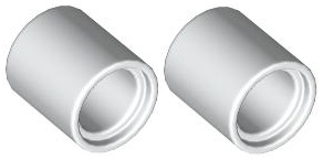 LEGO Technic White Beam (18654/6177114) x2