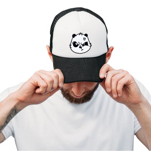 Nažehľovacia nášivka Panda nahnevaná, naštvaná, naštvaná