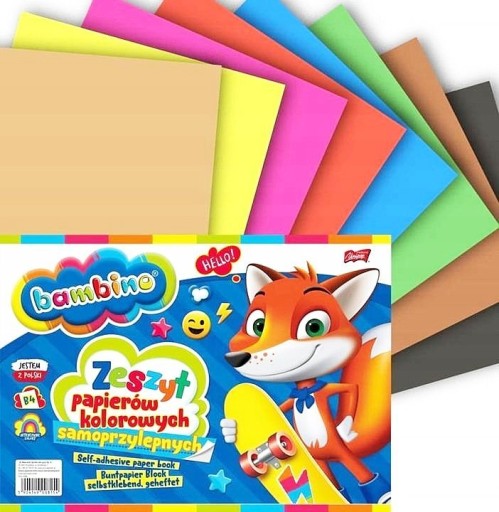 Samolepiaci papierový zápisník Bambino B4