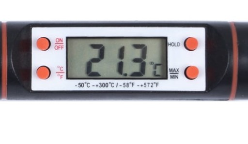 Špendlíkový teplomer s LCD, ihla 145 mm