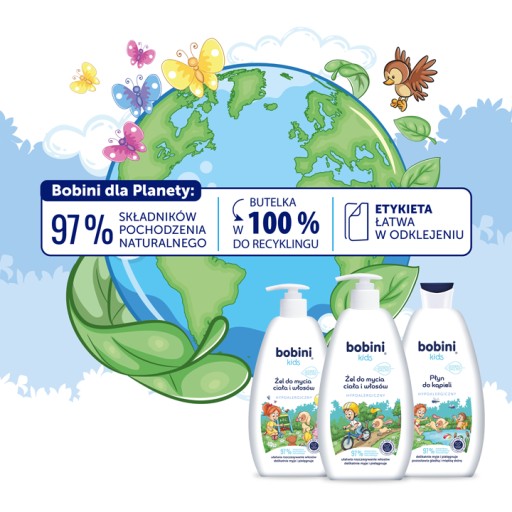 Bobini detský umývací gél na telo a vlasy 500 ml