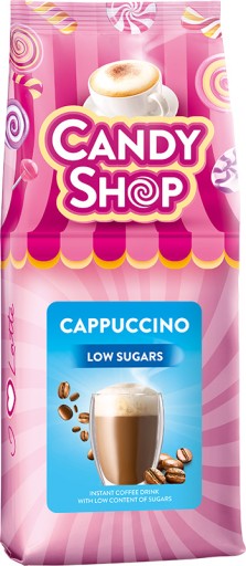 Instantný kávový nápoj Cappuccino s nízkym obsahom cukru 500g Mokate