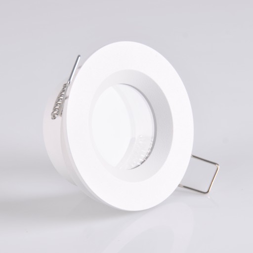 Hermetické biele stropné halogénové svietidlo s krytím IP44 pre LED