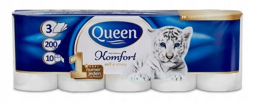 Toaletný papier Komfort Queen 3 vrstvy 10 roliek