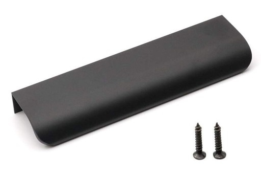 hranová úchytka 150mm MATTE BLACK MODERN nábytková úchytka