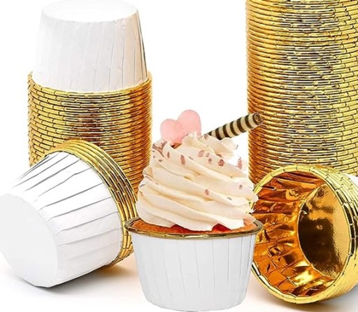 MUFFIN LINERS formičky na košíčky DECORATIONS narodeninové biele 20 ks