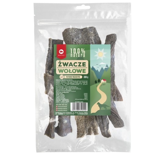 MACED BEEF RUMEN 200g 100% PRÍRODNÝ PRE PSOV ŽUVACIE HUŇATKY