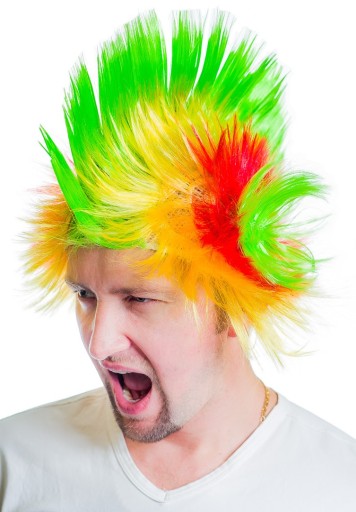 IROKEZ Parochňa Party PUNK Hair Rooster SILVESTR