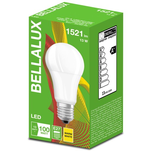 LED žiarovka A60 E27 13W 100W 1521lm 2700K BELLALUX