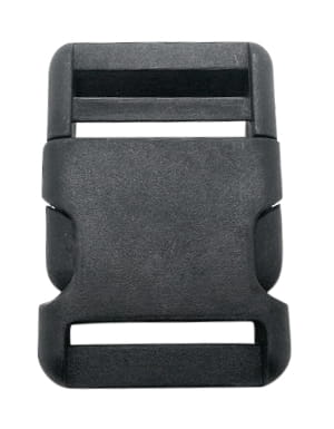 Plastová pracka 40mm Spona 5ks Čierna