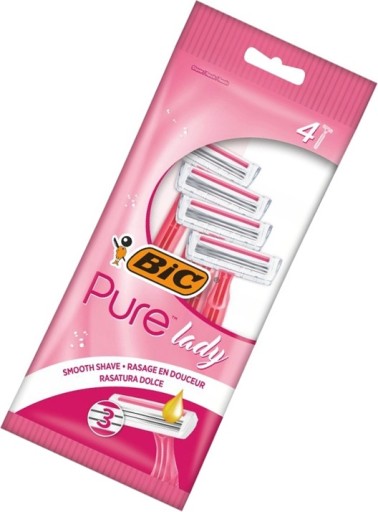 BIC holiace strojčeky Pure Lady 4 kusy