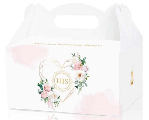 Cake box communion boxy communion IHS ďakujem tortu
