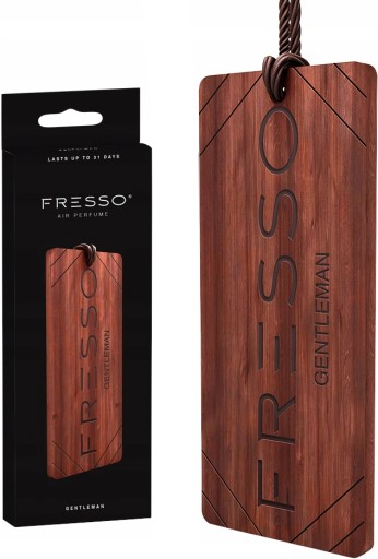 FRESSO GENTLEMAN DREVENÝ VOŇAVÝ PRÍvesok do auta, ELEGANT