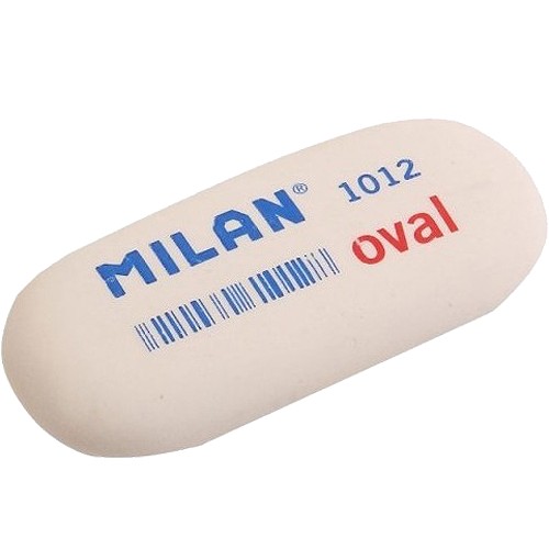 OVÁLNA GUMA NA VYMAZÁVANIE SYNTETICKEJ BIELE OVÁLY 1012 MILAN