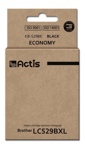 atrament ACTIS KB-529Bk Brother LC529BK; Štandardná; čierna