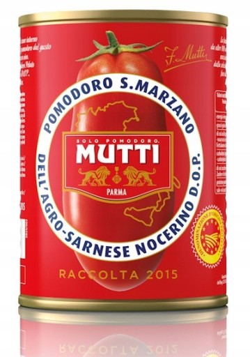 San Marzano Mutti celé paradajky bez šupky 400 g