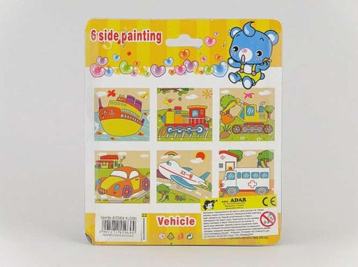 VZDELÁVACIE DREVENÉ BLOKY PUZZLE 6 V 1