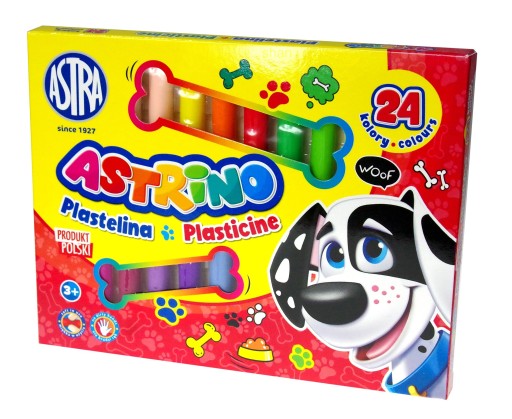 Plastelína 24 farieb Astrino
