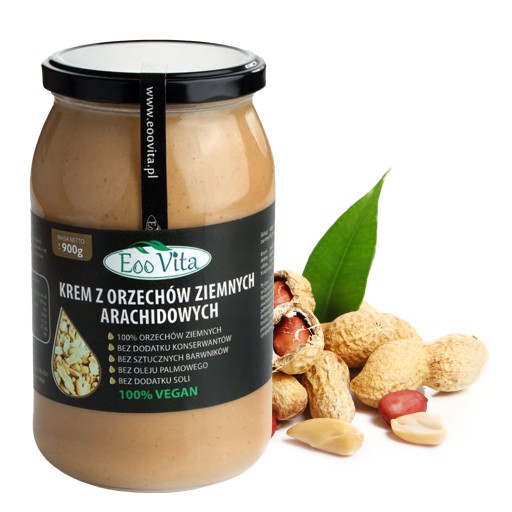 ARAŠIDOVÉ MASLO HLADKÁ PASTA KETO 900g BEZ CUKRU