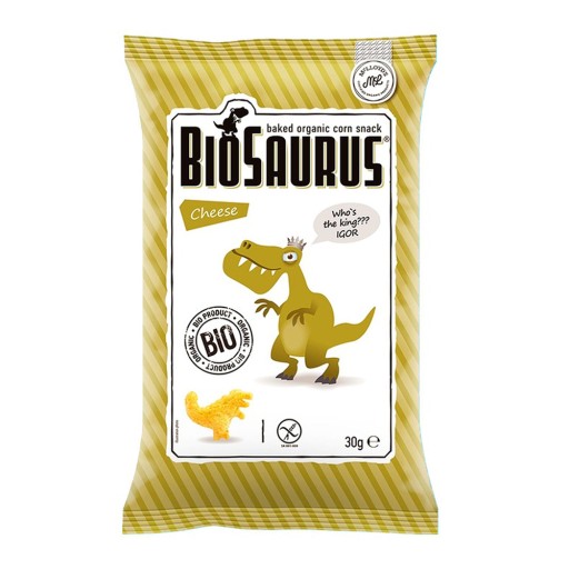 BIOSAURUS Dinosaury kukuričné lupienky s príchuťou s