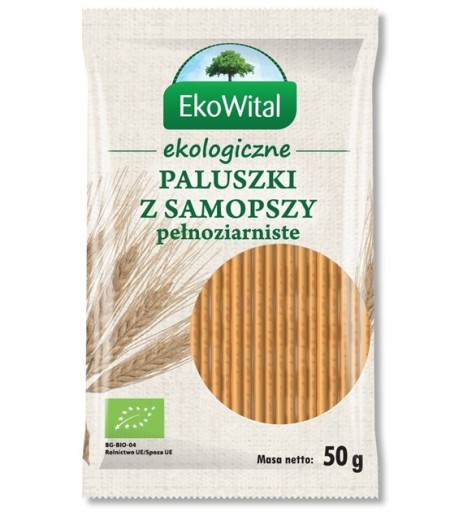 Jednozrnné celozrnné tyčinky bio, 50g EkoWital