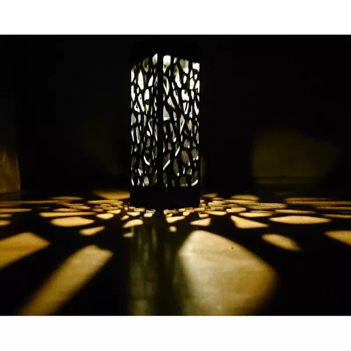 Prelamované stĺpové svietidlo solárne LED záhradné svietidlo 18x6x6cm čierne